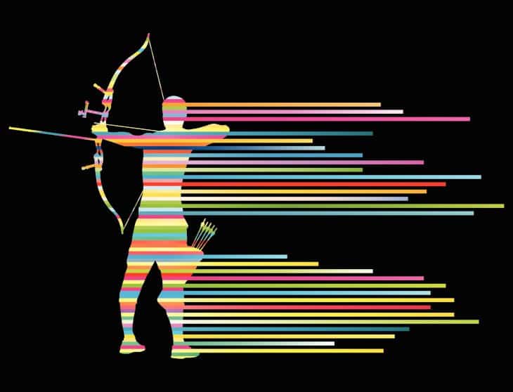 archery graphic design logo