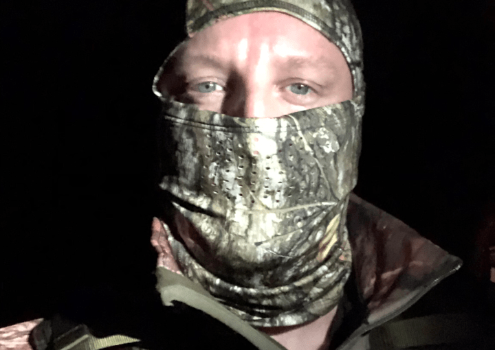 man in hunting gear