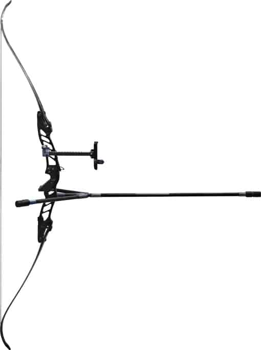 recurve bow with stabilizer